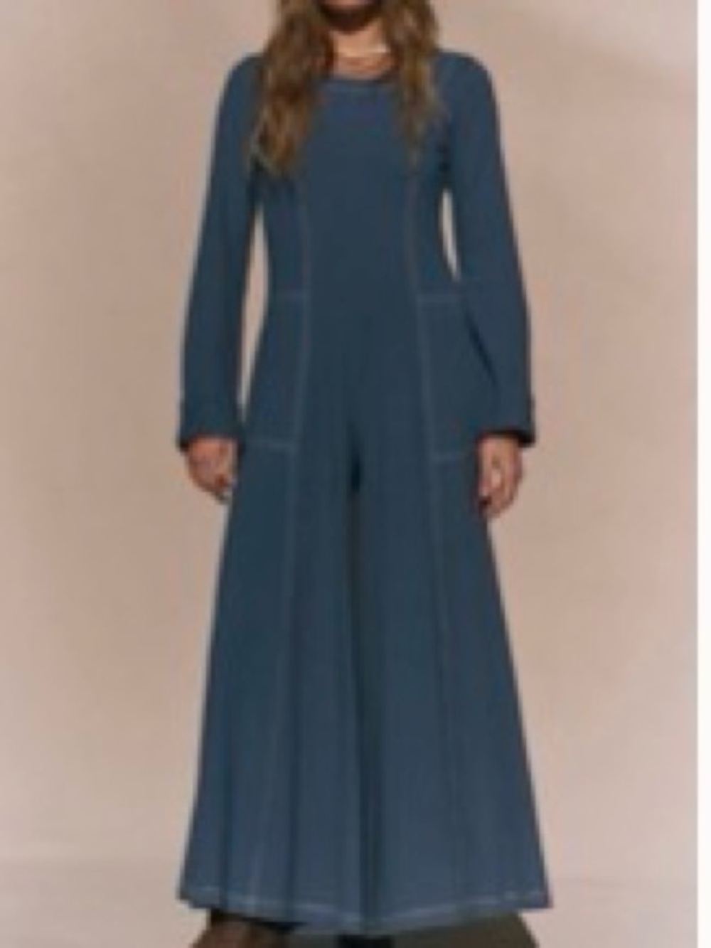 Free People Strada Jumpsuit Deep Blue Sea SOLD OUT